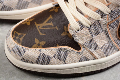 Nike Air Jordan 1 x LV Low Custom by The Shoe Surgeon