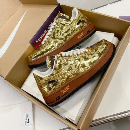 Louis Vuitton x Nike Air Force 1 Low 'Gold'